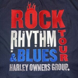 Dickies Shirt Women M Harley Embroidery Motorcycle Owners Rock Rhythm Blues‎